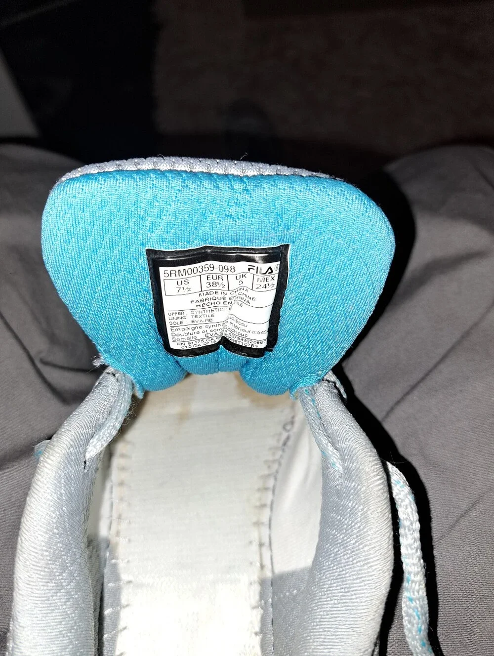 Fila Blue Gray Womans Sneakers